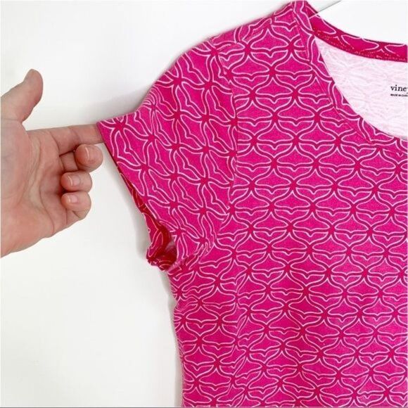 Vineyard Vines Size S Pink Whale Tail Print T-Shirt Dress NWOT - Picture 4 of 12